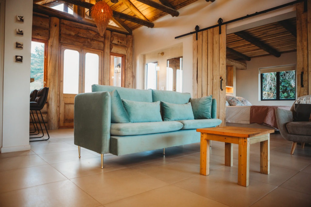 Couch and front door