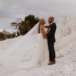 Bride and groom in clay