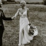 Bride and groom together