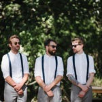 Groomsmen in ceremony