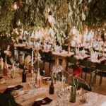 Old barn wedding decor