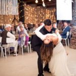 Bride and groom dance