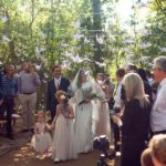 Bride walking down aisel