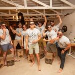 Guys with their gifts