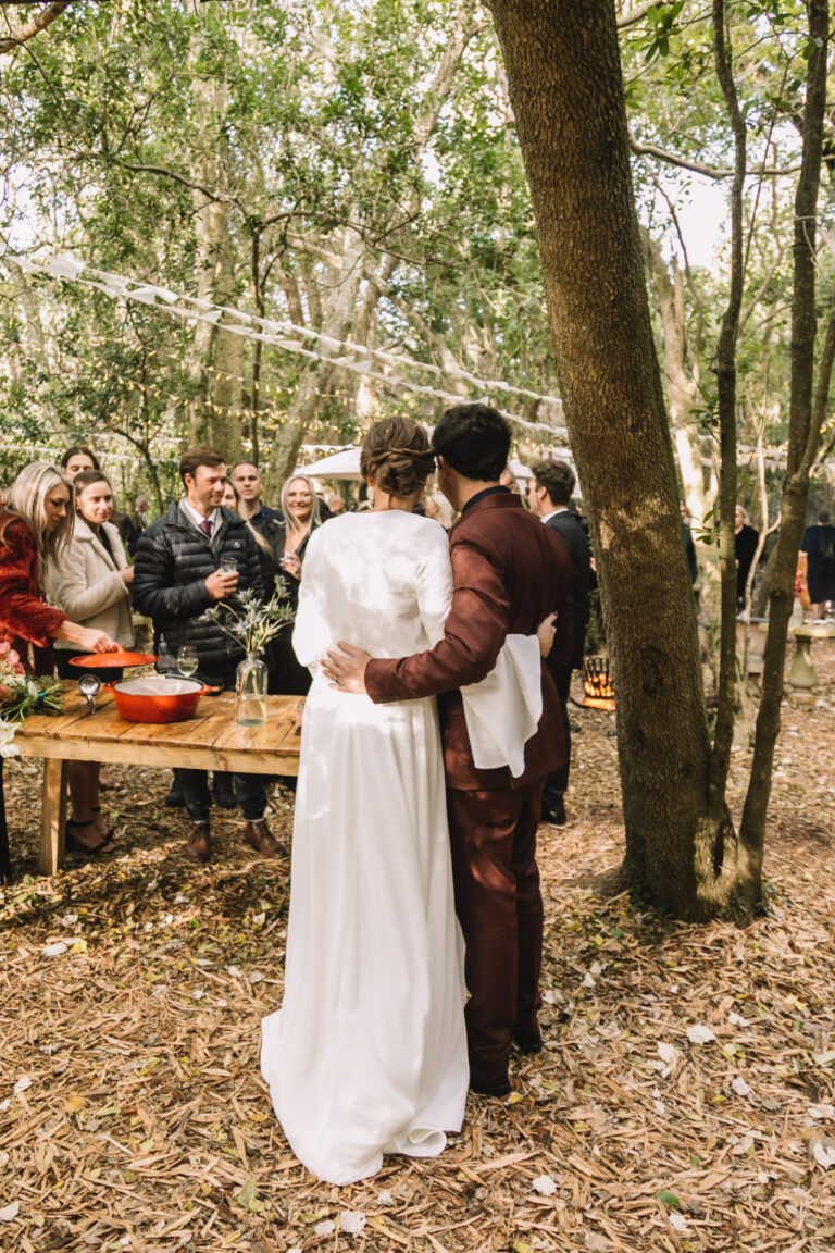 Winter Church Wedding couple photos