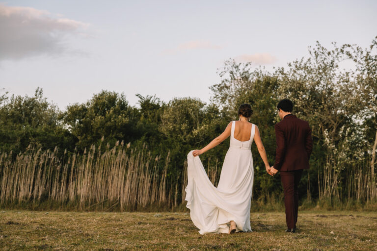 Winter Church Wedding couple photos